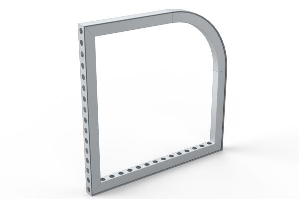 Straight frame with curved corner 992X992 R430
